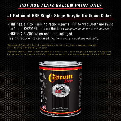 Arizona Bronze Metallic - Hot Rod Flatz Flat Matte Satin Urethane Auto Paint - Paint Gallon Only - Professional Low Sheen Automotive, Car Truck Coating, 4:1 Mix Ratio