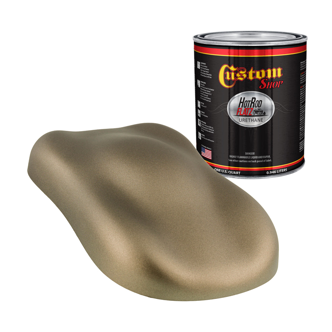 Arizona Bronze Metallic - Hot Rod Flatz Flat Matte Satin Urethane Auto Paint - Paint Quart Only