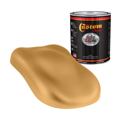 Honey Gold Metallic - Hot Rod Flatz Flat Matte Satin Urethane Auto Paint - Paint Quart Only Coating