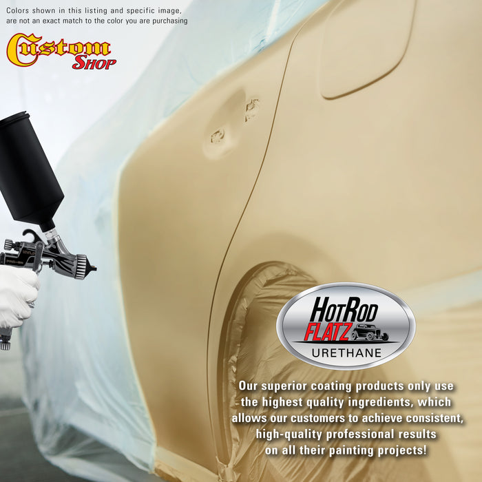 Champagne Gold Metallic - Hot Rod Flatz Flat Matte Satin Urethane Auto Paint - Paint Gallon Only - Professional Low Sheen Automotive, Car Truck Coating, 4:1 Mix Ratio