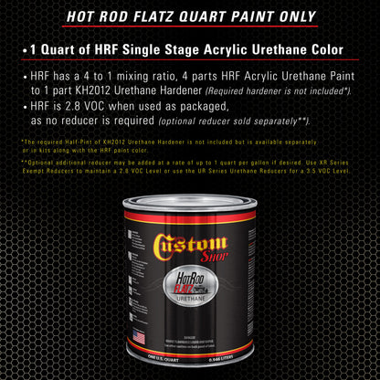 Gold Mist Metallic - Hot Rod Flatz Flat Matte Satin Urethane Auto Paint - Paint Quart Only Coating