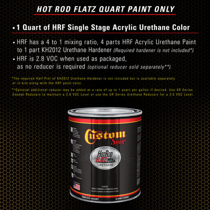 Autumn Gold Metallic - Hot Rod Flatz Flat Matte Satin Urethane Auto Paint - Paint Quart Only Coating
