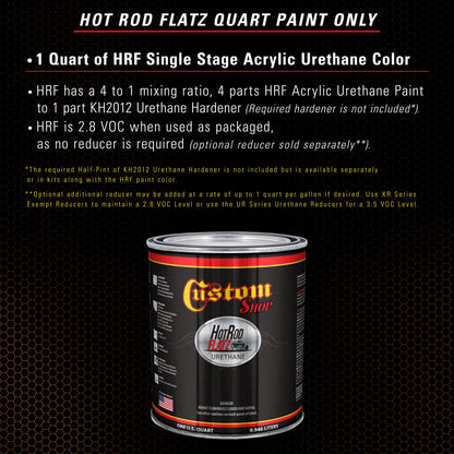 Sunburst Orange Metallic - Hot Rod Flatz Flat Matte Satin Urethane Auto Paint - Paint Quart Only