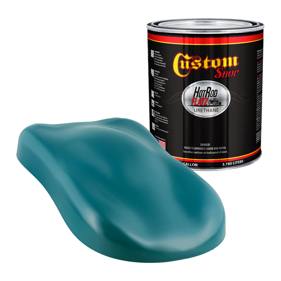 Steel Blue - Hot Rod Flatz Flat Matte Satin Urethane Auto Paint - Paint Gallon Only Coating, 4:1 Mix
