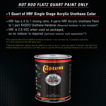 Steel Blue - Hot Rod Flatz Flat Matte Satin Urethane Auto Paint - Paint Quart Only Coating, 4:1 Mix