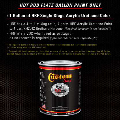 Malibu Sunset Orange Metallic - Hot Rod Flatz Flat Matte Satin Urethane Auto Paint - Paint Gallon Only