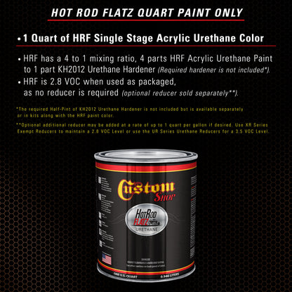 Malibu Sunset Orange Metallic - Hot Rod Flatz Flat Matte Satin Urethane Auto Paint - Paint Quart Only