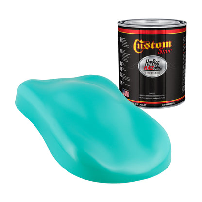 Tropical Turquoise - Hot Rod Flatz Flat Matte Satin Urethane Auto Paint - Paint Quart Only Coating