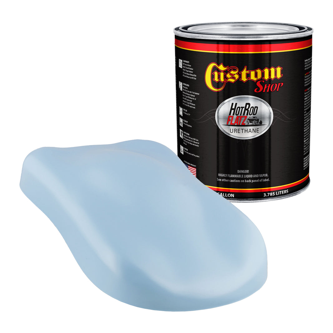 Baby Blue - Hot Rod Flatz Flat Matte Satin Urethane Auto Paint - Paint Gallon Only Coating, 4:1 Mix