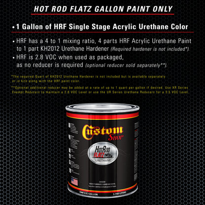 Baby Blue - Hot Rod Flatz Flat Matte Satin Urethane Auto Paint - Paint Gallon Only Coating, 4:1 Mix