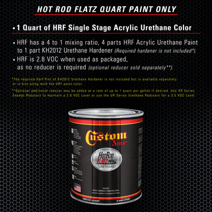 Baby Blue - Hot Rod Flatz Flat Matte Satin Urethane Auto Paint - Paint Quart Only Coating, 4:1 Mix