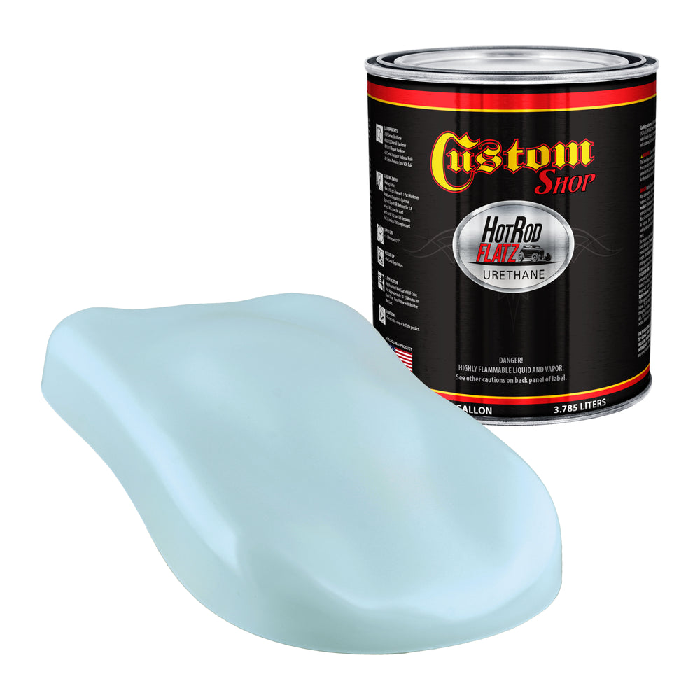 Powder Blue - Hot Rod Flatz Flat Matte Satin Urethane Auto Paint - Paint Gallon Only - Professional Low Sheen Automotive, Car Truck Coating, 4:1 Mix Ratio