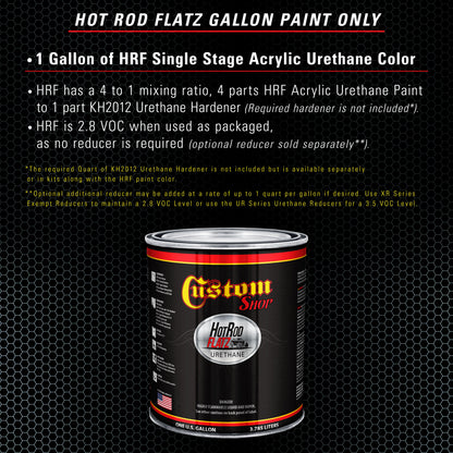 Powder Blue - Hot Rod Flatz Flat Matte Satin Urethane Auto Paint - Paint Gallon Only Coating, 4:1 Mix