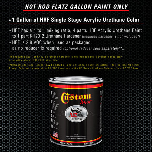 Powder Blue - Hot Rod Flatz Flat Matte Satin Urethane Auto Paint - Paint Gallon Only - Professional Low Sheen Automotive, Car Truck Coating, 4:1 Mix Ratio
