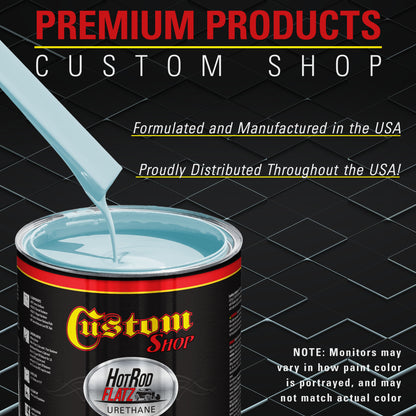 Powder Blue - Hot Rod Flatz Flat Matte Satin Urethane Auto Paint - Paint Gallon Only Coating, 4:1 Mix