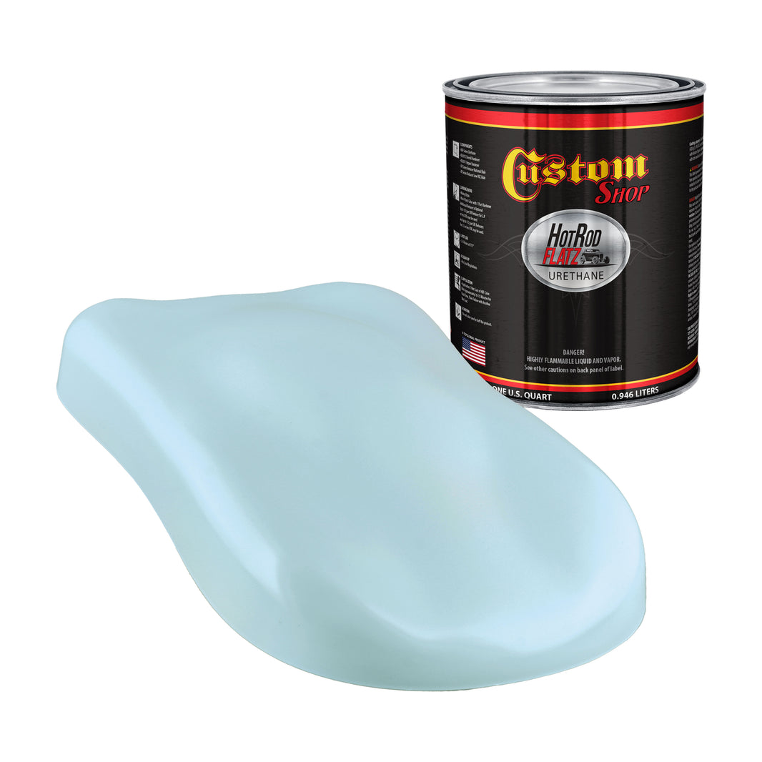 Powder Blue - Hot Rod Flatz Flat Matte Satin Urethane Auto Paint - Paint Quart Only Coating, 4:1 Mix