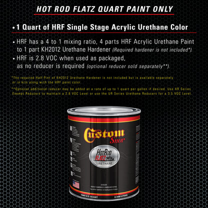 Powder Blue - Hot Rod Flatz Flat Matte Satin Urethane Auto Paint - Paint Quart Only Coating, 4:1 Mix