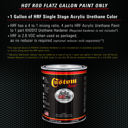 Light Aqua - Hot Rod Flatz Flat Matte Satin Urethane Auto Paint - Paint Gallon Only Coating, 4:1 Mix