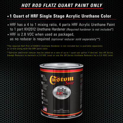 Light Aqua - Hot Rod Flatz Flat Matte Satin Urethane Auto Paint - Paint Quart Only Coating, 4:1 Mix