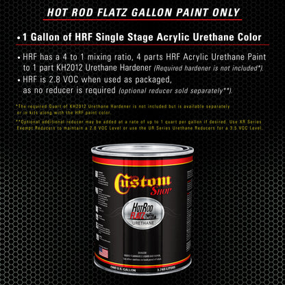 Mint - Hot Rod Flatz Flat Matte Satin Urethane Auto Paint - Paint Gallon Only Coating, 4:1 Mix Ratio