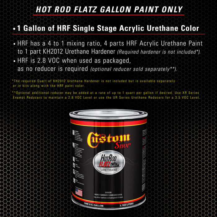 Driftwood Beige Metallic - Hot Rod Flatz Flat Matte Satin Urethane Auto Paint - Paint Gallon Only - Professional Low Sheen Automotive, Car Truck Coating, 4:1 Mix Ratio