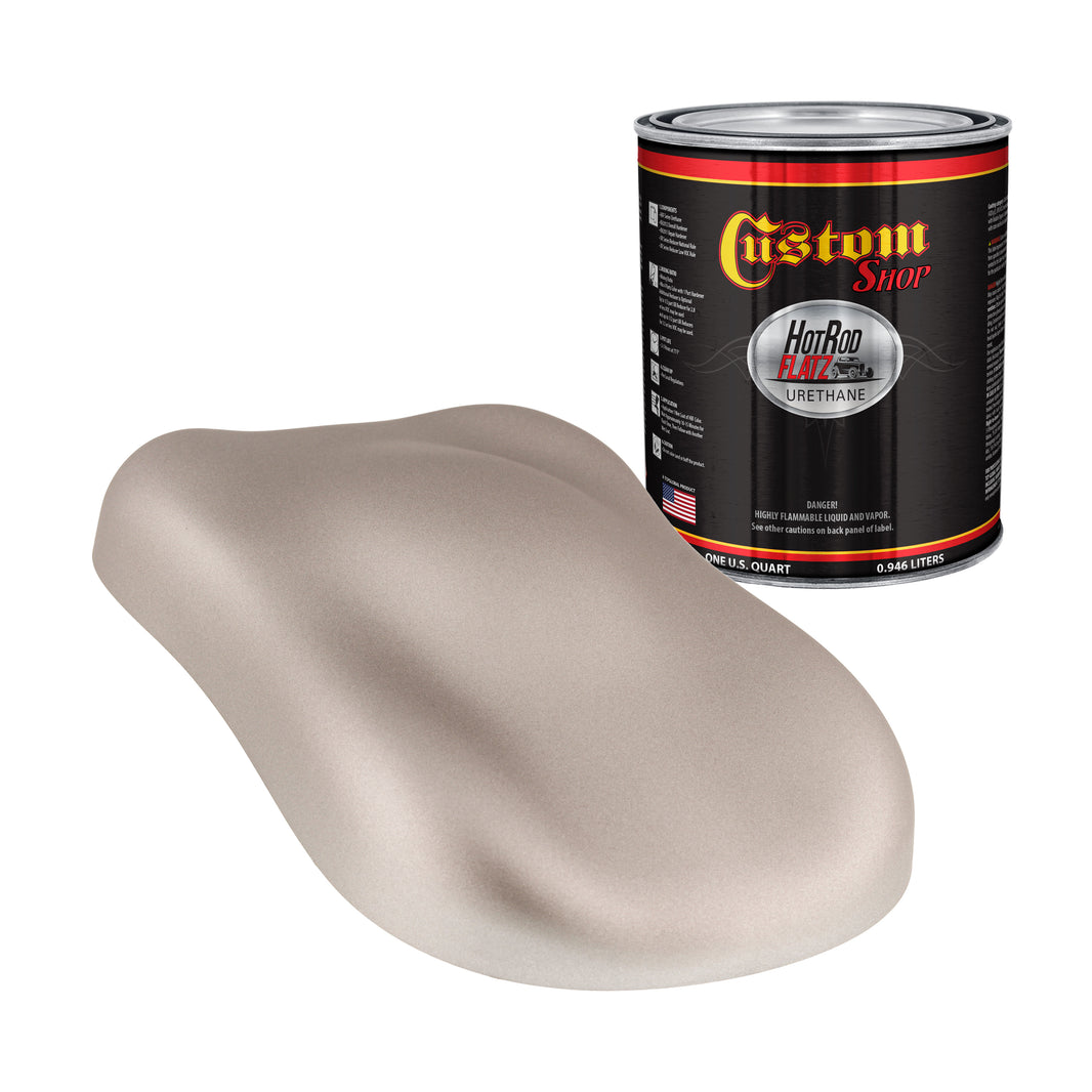 Mocha Frost Metallic - Hot Rod Flatz Flat Matte Satin Urethane Auto Paint - Paint Quart Only Coating