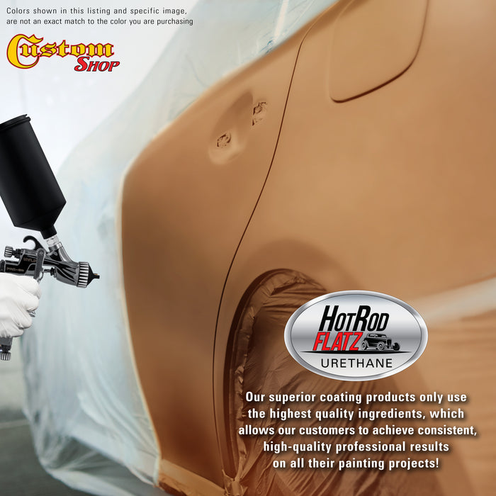 Ginger Metallic - Hot Rod Flatz Flat Matte Satin Urethane Auto Paint - Paint Gallon Only - Professional Low Sheen Automotive, Car Truck Coating, 4:1 Mix Ratio