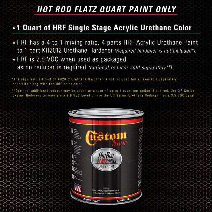Ginger Metallic - Hot Rod Flatz Flat Matte Satin Urethane Auto Paint - Paint Quart Only - Professional Low Sheen Automotive, Car Truck Coating, 4:1 Mix Ratio