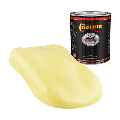 Cream Yellow - Hot Rod Flatz Flat Matte Satin Urethane Auto Paint - Paint Quart Only Coating, 4:1 Mix