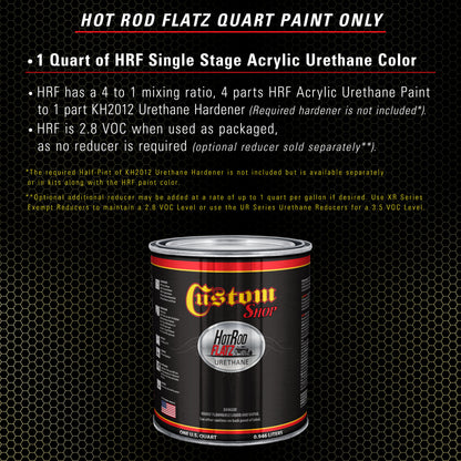 Cream Yellow - Hot Rod Flatz Flat Matte Satin Urethane Auto Paint - Paint Quart Only Coating, 4:1 Mix