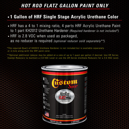 Oxide Red - Hot Rod Flatz Flat Matte Satin Urethane Auto Paint - Paint Gallon Only Coating, 4:1 Mix