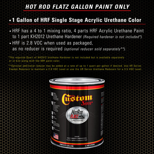 Desert Storm Tan - Hot Rod Flatz Flat Matte Satin Urethane Auto Paint - Paint Gallon Only - Professional Low Sheen Automotive, Car Truck Coating, 4:1 Mix Ratio