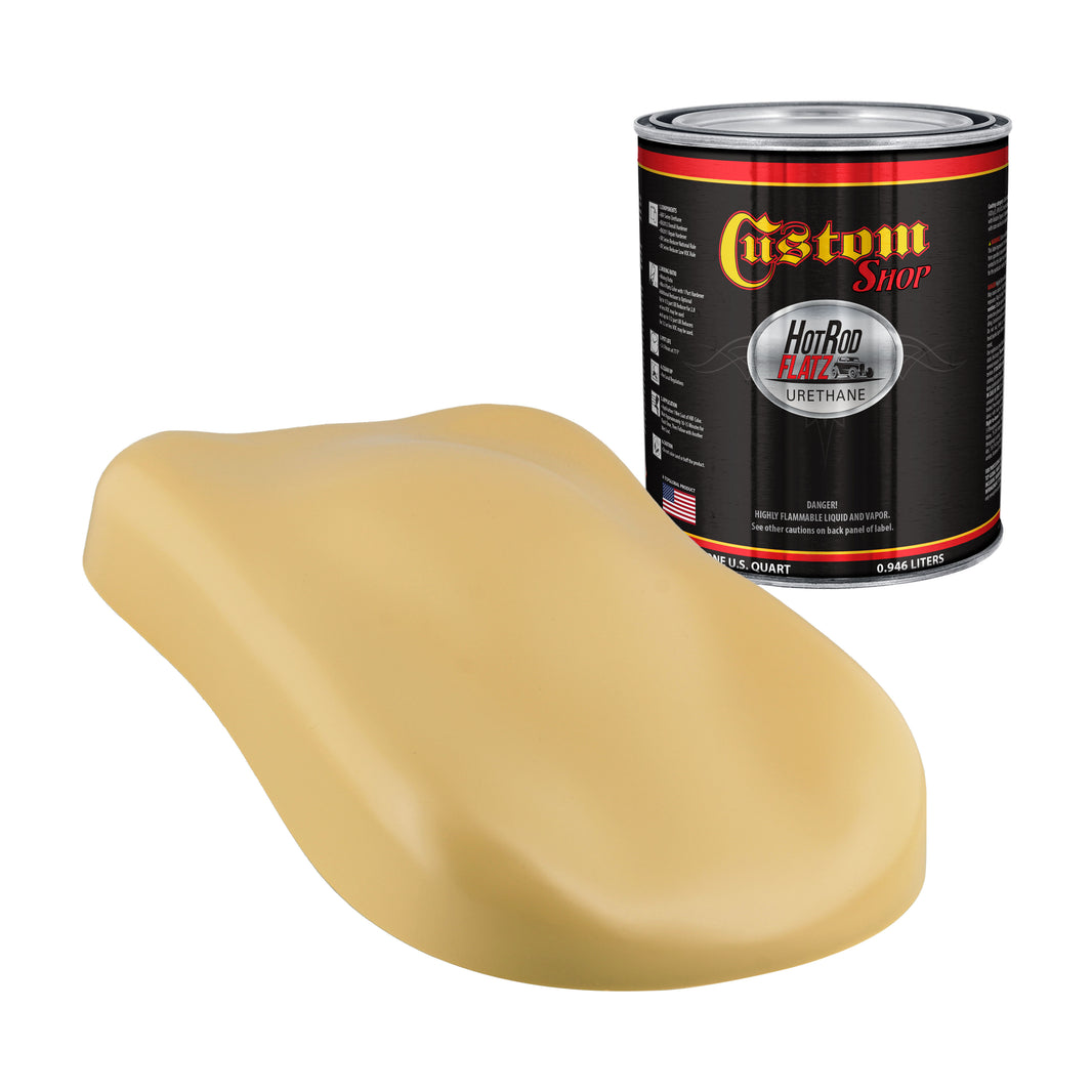 Desert Storm Tan - Hot Rod Flatz Flat Matte Satin Urethane Auto Paint - Paint Quart Only Coating, 4:1