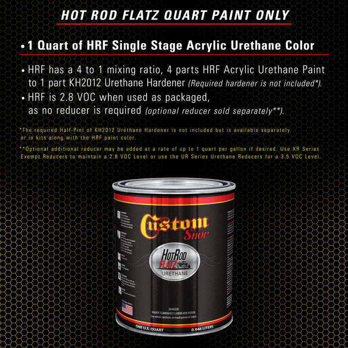 Desert Storm Tan - Hot Rod Flatz Flat Matte Satin Urethane Auto Paint - Paint Quart Only - Professional Low Sheen Automotive, Car Truck Coating, 4:1 Mix Ratio