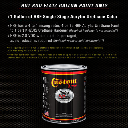 Camo Brown - Hot Rod Flatz Flat Matte Satin Urethane Auto Paint - Paint Gallon Only Coating, 4:1 Mix