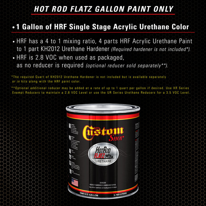 Camo Brown - Hot Rod Flatz Flat Matte Satin Urethane Auto Paint - Paint Gallon Only - Professional Low Sheen Automotive, Car Truck Coating, 4:1 Mix Ratio