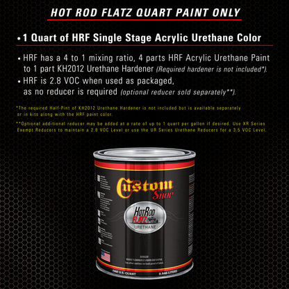 Camo Brown - Hot Rod Flatz Flat Matte Satin Urethane Auto Paint - Paint Quart Only Coating, 4:1 Mix