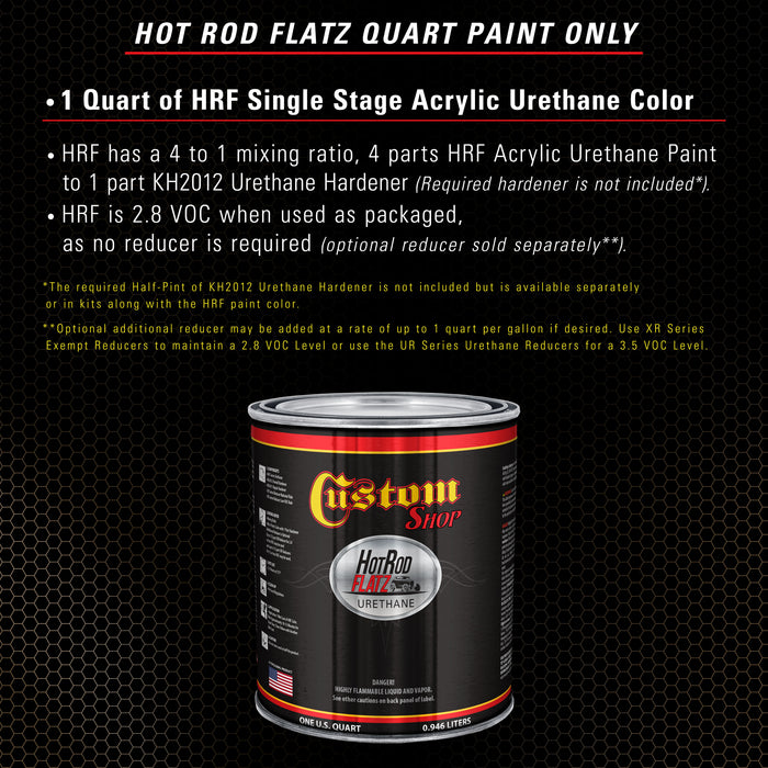 Camo Brown - Hot Rod Flatz Flat Matte Satin Urethane Auto Paint - Paint Quart Only - Professional Low Sheen Automotive, Car Truck Coating, 4:1 Mix Ratio