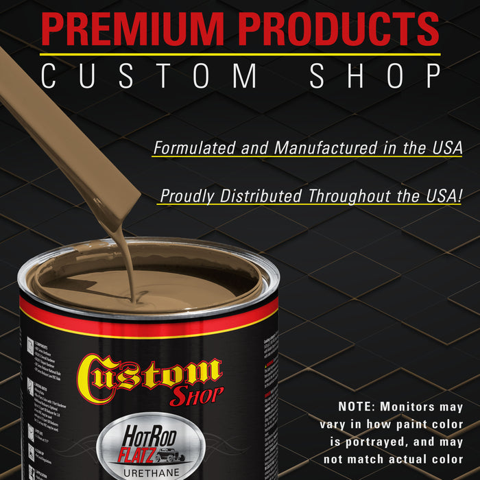 Camo Brown - Hot Rod Flatz Flat Matte Satin Urethane Auto Paint - Paint Quart Only - Professional Low Sheen Automotive, Car Truck Coating, 4:1 Mix Ratio