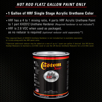 Olive Drab Green - Hot Rod Flatz Flat Matte Satin Urethane Auto Paint - Paint Gallon Only Coating, 4:1