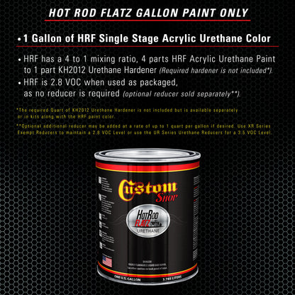 Silver Blue Metallic - Hot Rod Flatz Flat Matte Satin Urethane Auto Paint - Paint Gallon Only Coating