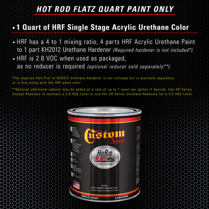 Silver Blue Metallic - Hot Rod Flatz Flat Matte Satin Urethane Auto Paint - Paint Quart Only Coating
