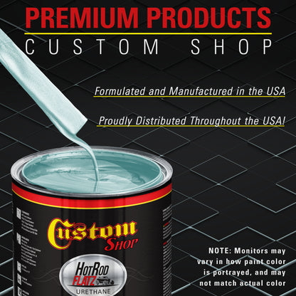 Silver Blue Metallic - Hot Rod Flatz Flat Matte Satin Urethane Auto Paint - Paint Quart Only Coating
