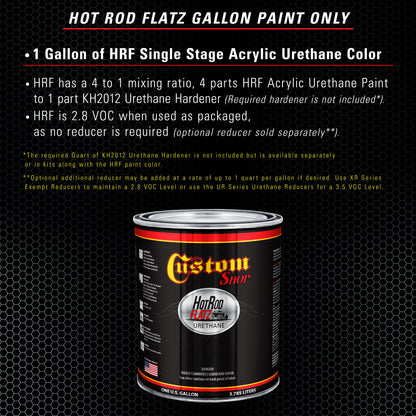 Frost Blue Metallic - Hot Rod Flatz Flat Matte Satin Urethane Auto Paint - Paint Gallon Only Coating