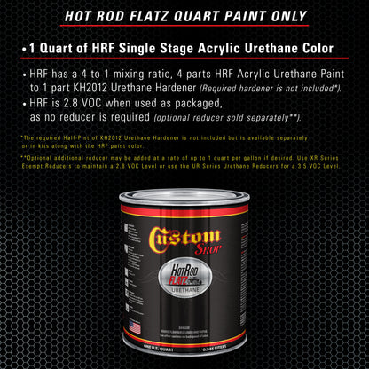 Frost Blue Metallic - Hot Rod Flatz Flat Matte Satin Urethane Auto Paint - Paint Quart Only Coating