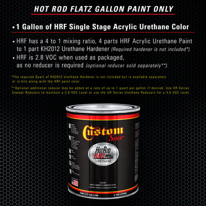 Glacier Blue Metallic - Hot Rod Flatz Flat Matte Satin Urethane Auto Paint - Paint Gallon Only
