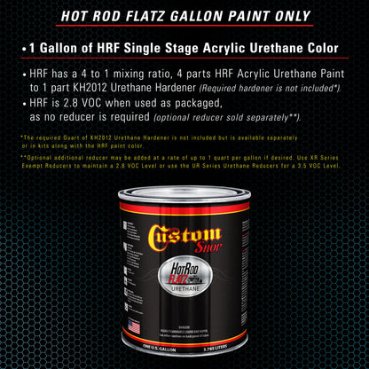 Azure Blue Metallic - Hot Rod Flatz Flat Matte Satin Urethane Auto Paint - Paint Gallon Only Coating