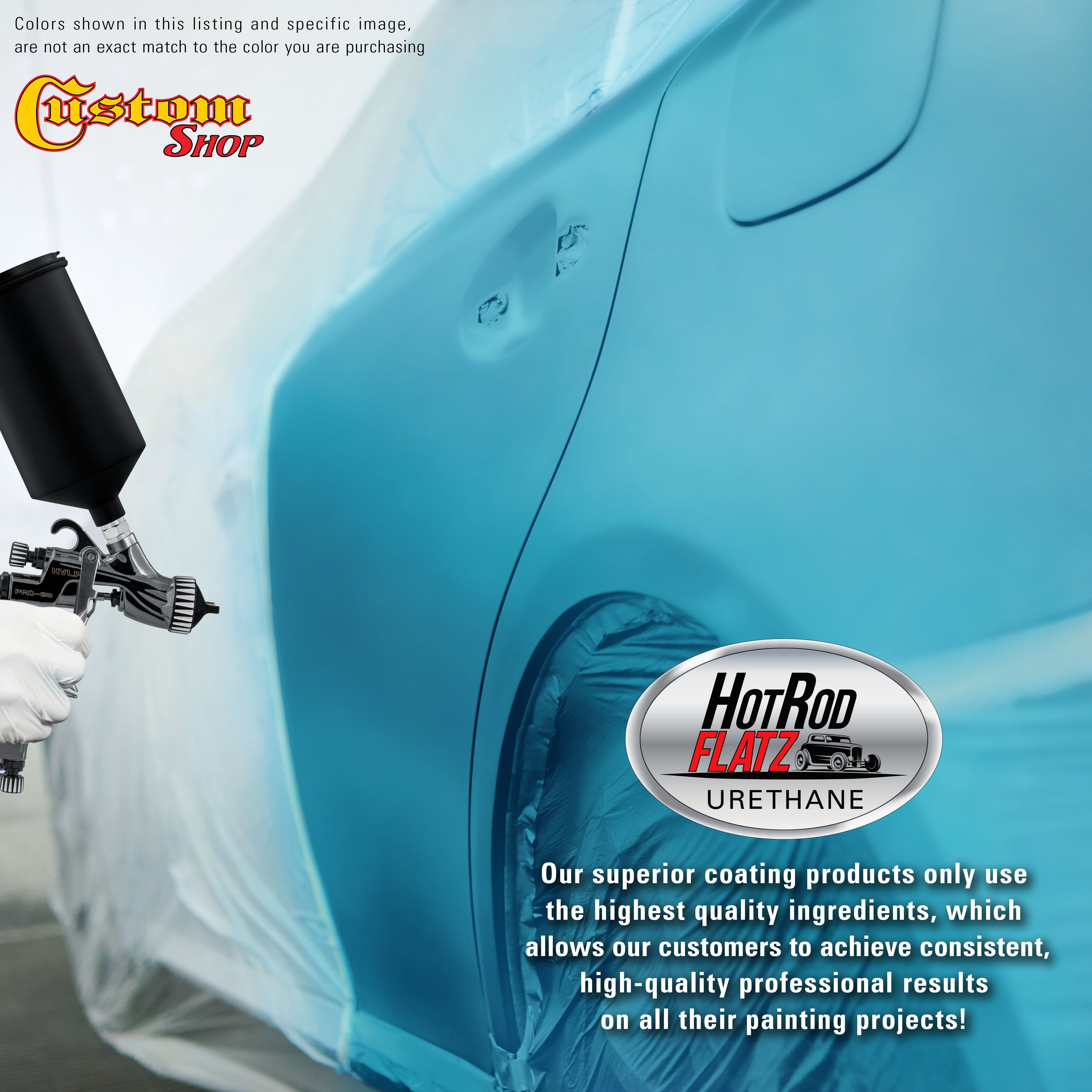 Azure Blue Metallic-Flatz Hot Rod Flatz Urethane Gallon – TCP Global