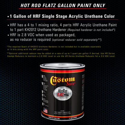Cobra Blue Metallic - Hot Rod Flatz Flat Matte Satin Urethane Auto Paint - Paint Gallon Only Coating