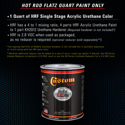 Cobra Blue Metallic - Hot Rod Flatz Flat Matte Satin Urethane Auto Paint - Paint Quart Only Coating